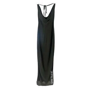 Outcast Maxi Dress Naked Back in Black Size Small
